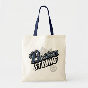 Tote Bag Boston Strong Typographic Style