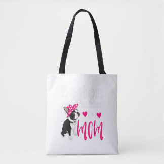 Tote Bag Boston Terrier Chien Maman Propriétaire Cute Funny