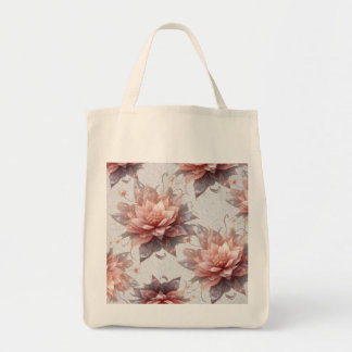 Tote Bag Botanical Floral Grocery Tote – Eco Friendly bag