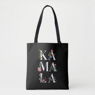 Tote Bag Botanical Kamala Harris Voter Floral 2024