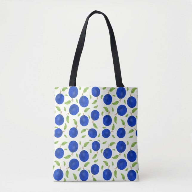 Tote Bag Botanical Plums Collection Ivory (Devant)