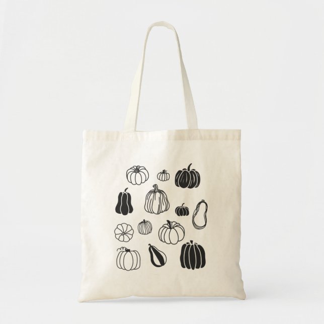 Tote Bag Botanique citrouille (Devant)