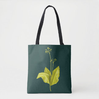 Tote Bag Botanique d'ail sauvage Plante vert