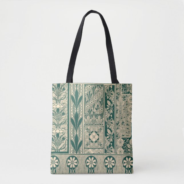 Tote Bag Botanique décorative Art nouveau Motif (Devant)