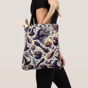 Tote Bag Botanique enchantée : Herbes magiques et artisanat