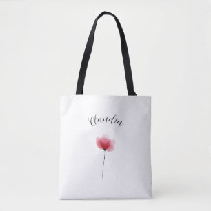 Tote Bag Botanique Florale Tendance Mignon Minimaliste Aqua