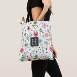 Tote Bag Botanique rose pâle Floral fleur sauvage Motif<br><div class="desc">Un magasin botanique doux avec des fleurs sauvages roses et verts</div>