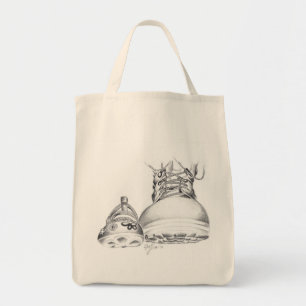 Tote Bag Bottes de combat et édition d'épicerie de Mary