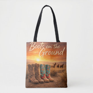 Tote Bag Bottes sur le Terrain
