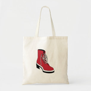 Tote Bag Bottes Western Rouge Noir