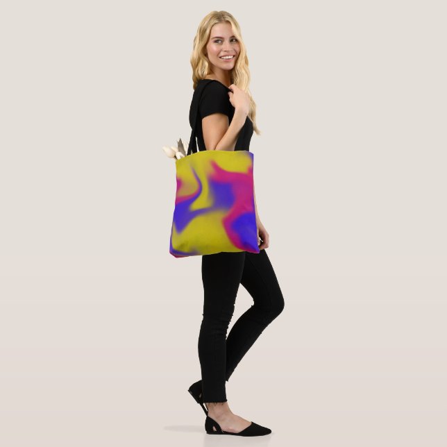 Tote Bag Bouche colorée (Sur le modèle)
