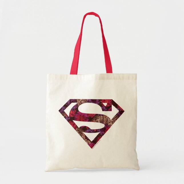 Tote Bag Bouclier S rose Floral (Devant)