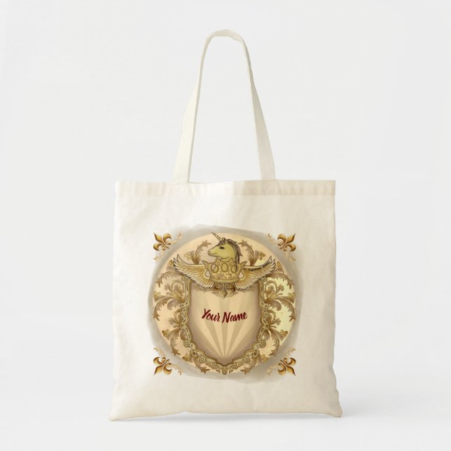Tote Bag Bouclier Unicorne (Devant)