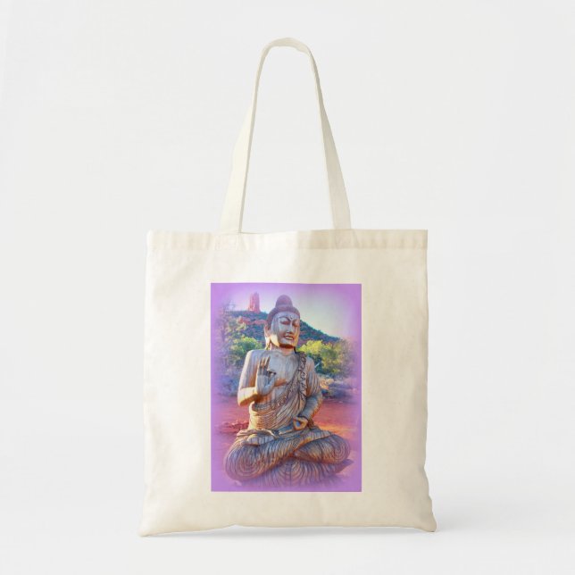 Tote Bag bouddha de lavande (Devant)