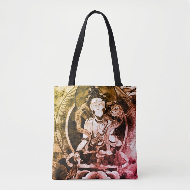 Tote Bag Bouddha de redimensionnement, Héroïka Vintage, Tib (Devant)