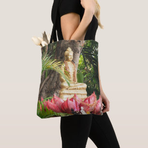 Tote Bag bouddhisme, bouddha, statue, religion, doré, asie,