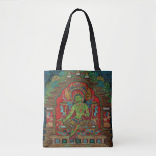 Tote Bag Bouddhisme tibétain Green Tara