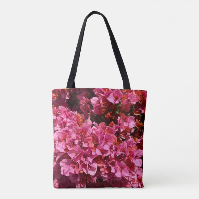 Tote Bag Bougainvillea Arbuste de vinification rose tropica (Dos)