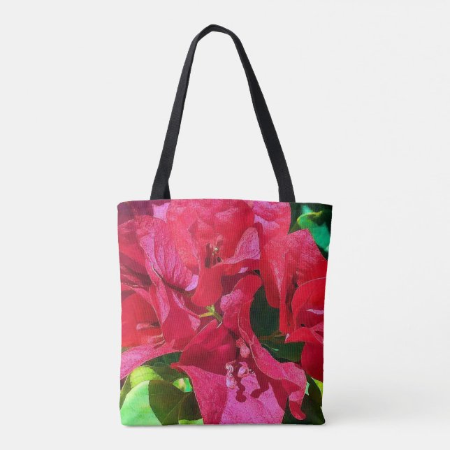 Tote Bag Bougainvillea Closeup Fourre-tout (Dos)