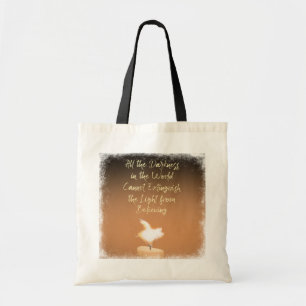 Tote Bag Bougie cochons volants citation inspirante Espoir