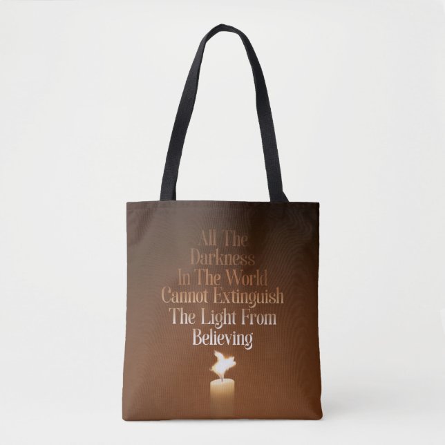 Tote Bag Bougie Flamme de Cochon Volant (Devant)