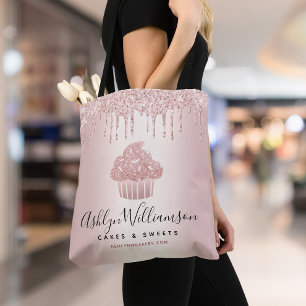Tote Bag Boulangerie Cupcake Pâtisserie Chef Rose Gold Part