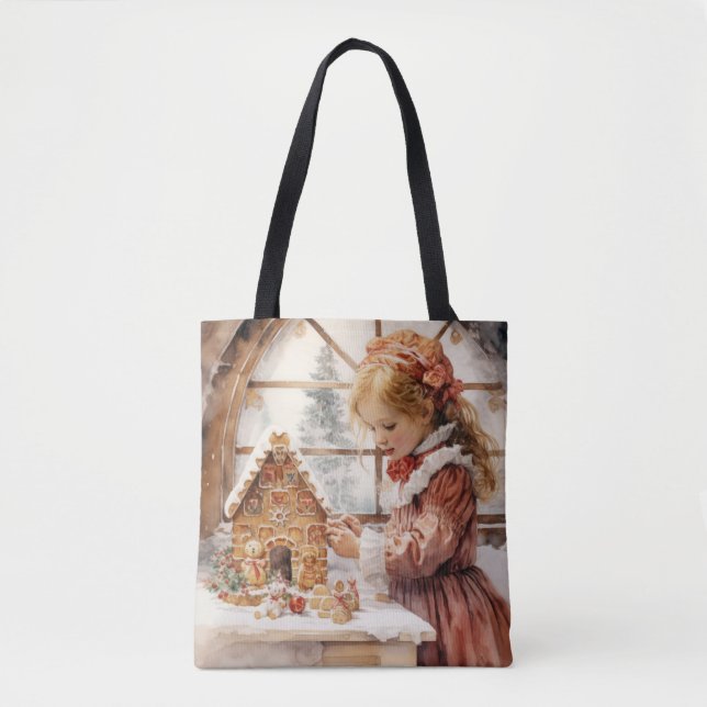 Tote Bag Boulangerie d'épices Maison de pain d'épices (Devant)
