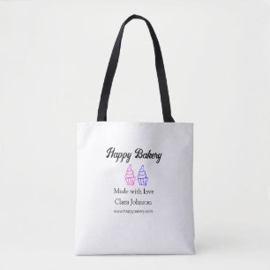 Tote Bag boulangerie maison ajoutez votre texte nom personn
