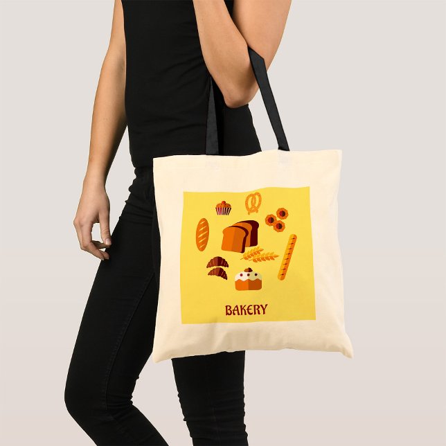 Tote Bag Boulangerie Pâtisseries et sucreries à thème (Créateur téléchargé)