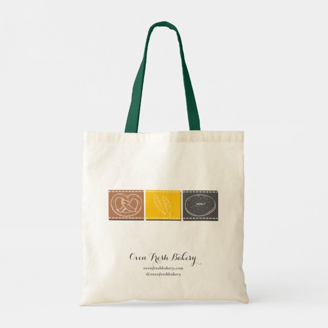 Tote Bag Boulangerie Pretzel Blé Chef pâte (Dos)