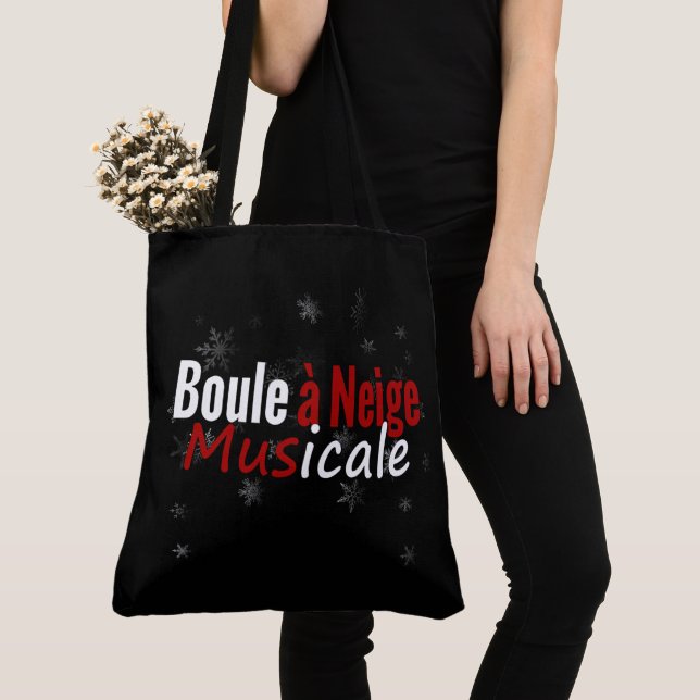 Tote Bag Boule à neige musicale (De près)