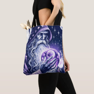 Tote Bag Boule de cristal violet céleste pour observer l'es