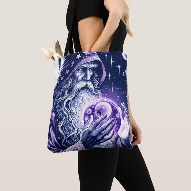 Tote Bag Boule de cristal violet céleste pour observer l'es (De près)