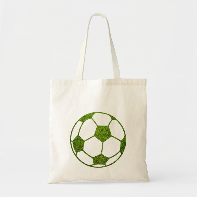Tote Bag Boule de soccer d'herbe (Devant)