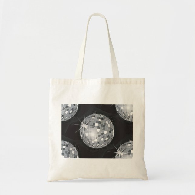 Tote Bag boule disco argent (Devant)