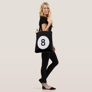 Tote Bag Boule Noir Et Blanc Huit