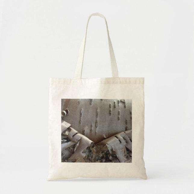 Tote Bag Bouleau courbe écorce rustique (Devant)