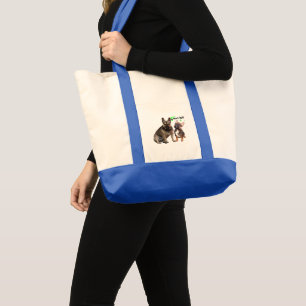Tote Bag Bouledogue français Bon amis Bouledogue Français
