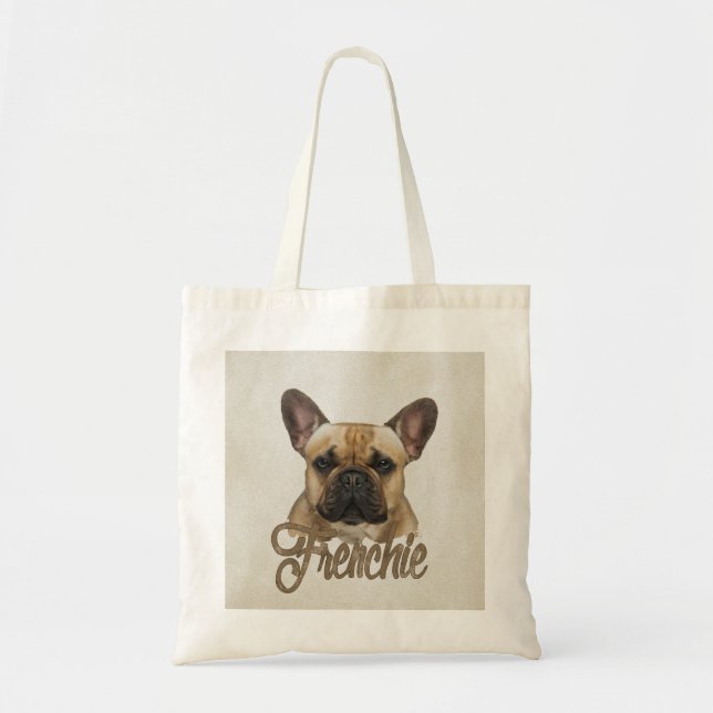 Tote Bag Bouledogue français - chien de Frenchie (Devant)