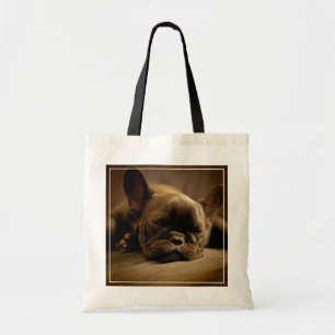 Tote Bag Bouledogue français somnolent
