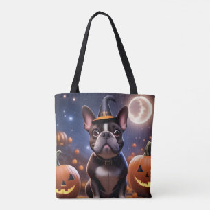 Tote Bag Bouledogues français Halloween French Bulldog