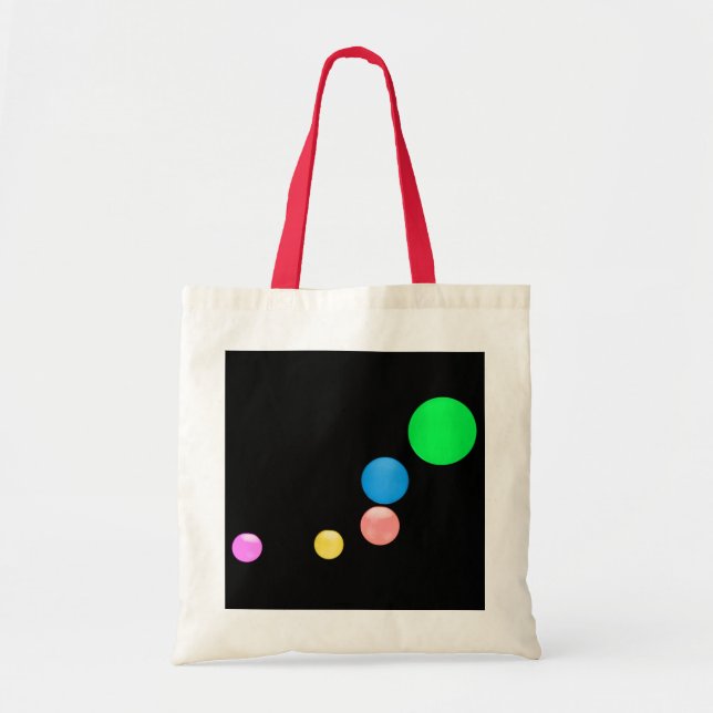 Tote Bag Boules colorées (Devant)