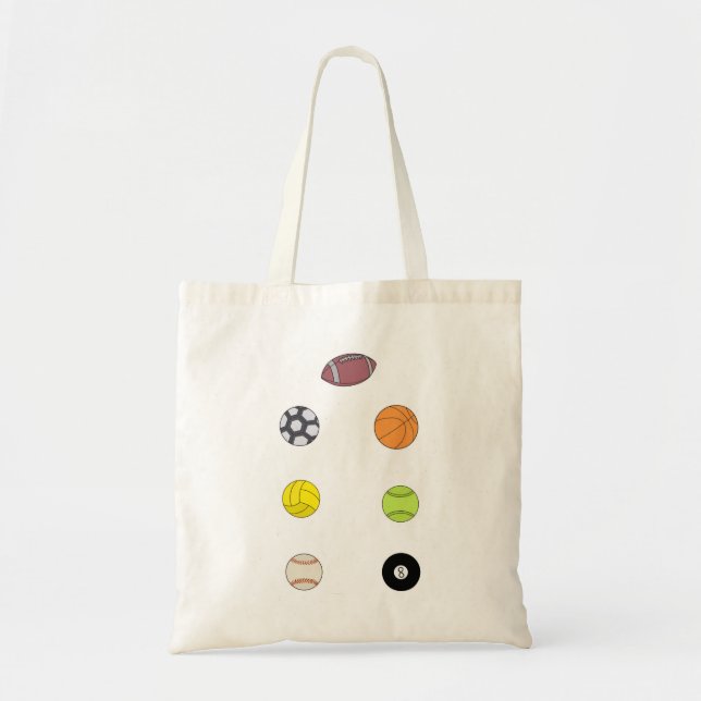 Tote Bag Boules de sport (Devant)
