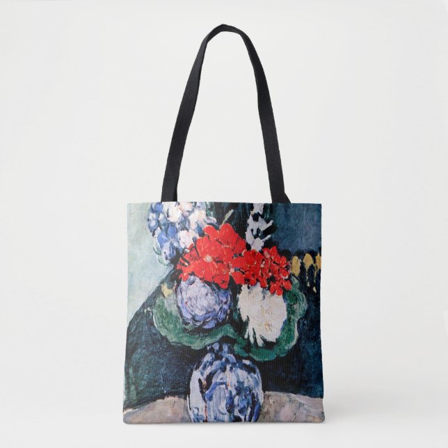 Tote Bag Bouquet avec Little Delft, Paul Cezanne (Devant)