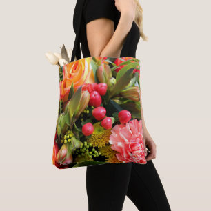 Tote Bag Bouquet de fleurs aux couleurs d'automne Photo