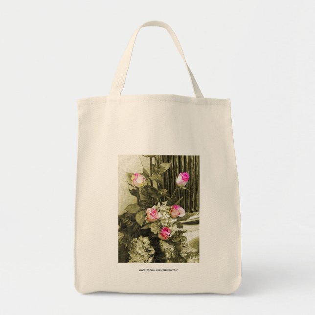 Tote Bag Bouquet de mariage vintage (Devant)
