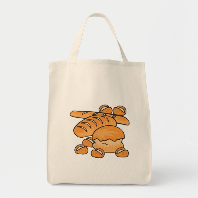 Tote Bag bouquet de pain et petits pains (Devant)