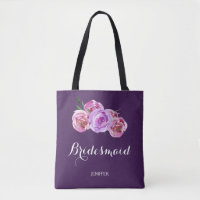 Bouquet de prune violette aquarelle mariage