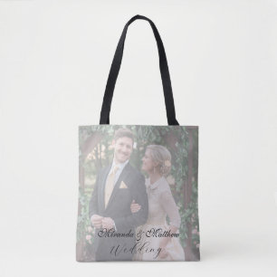 Tote Bag Bouquet de rose jaune-beurre photo Mariage