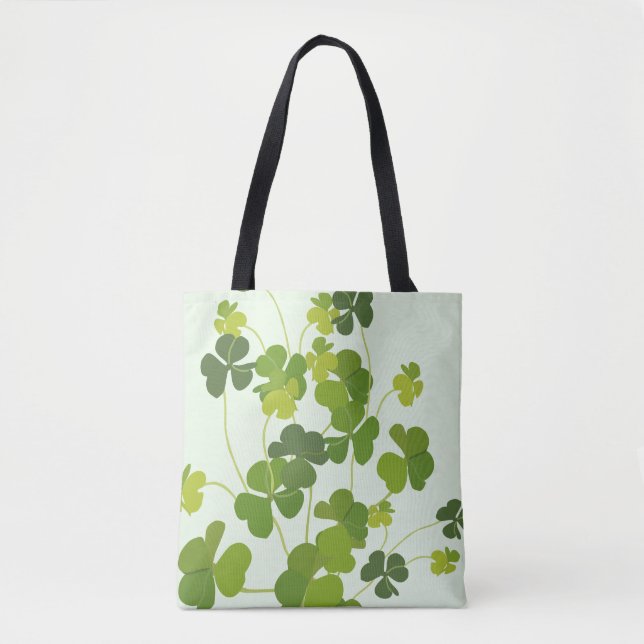 Tote Bag Bouquet de shamrock, le jour de St Patrick (Devant)